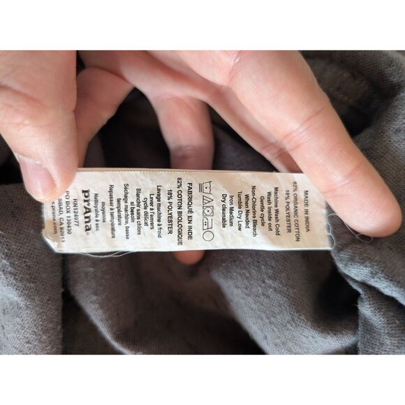 prAna Men button up shirt size M purple gray - Picture 9 of 9